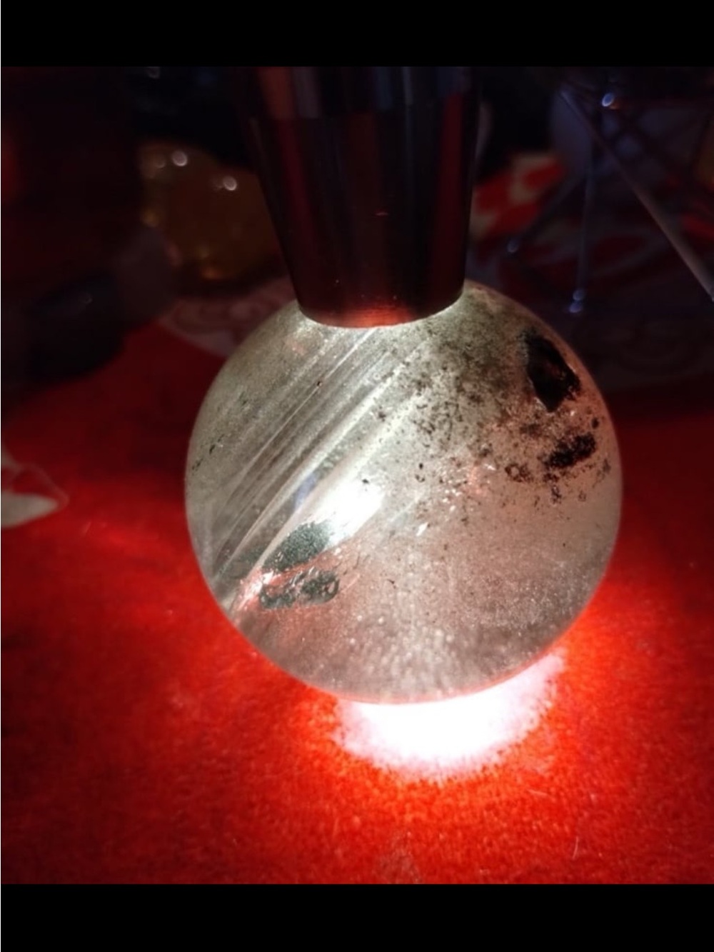 Green Garden Quartz Sphere HQ with chlorophyll - Picture 2 of 9